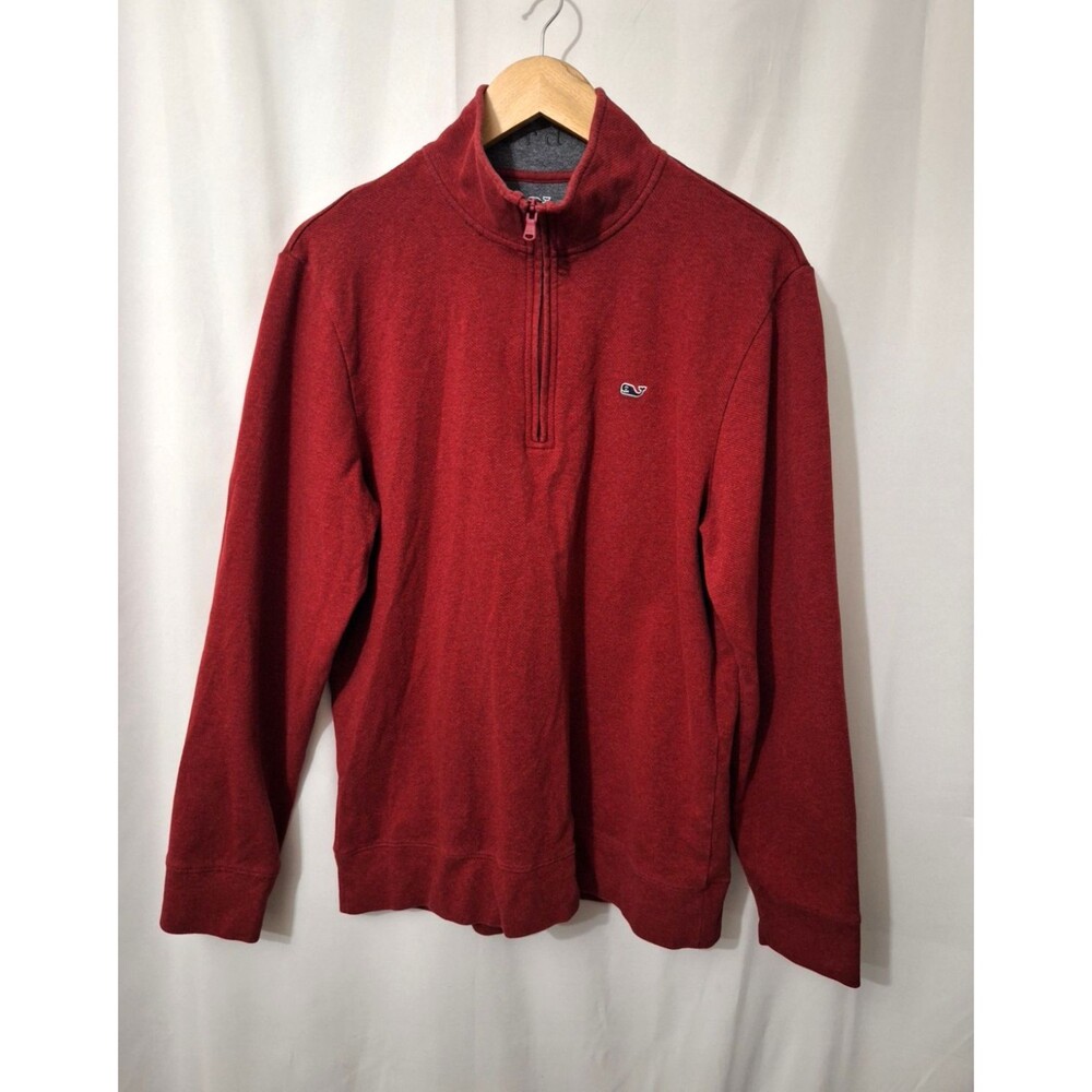 Vineyard Vines Saltwater 1/4 Zip Long Sleeve Golf Shirt Mens Size M Performance